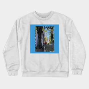 Conversation of Two Person in the Sidewalk Crewneck Sweatshirt